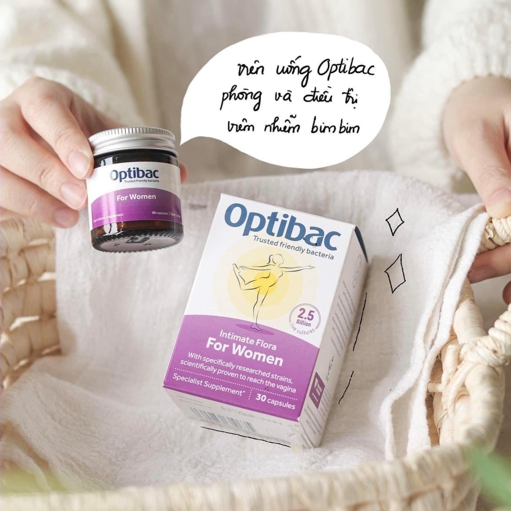 Viên Uống Men Vi Sinh Bổ Sung Lợi Khuẩn Cho Phụ Nữ Optibac Probiotic For Women 30 viên