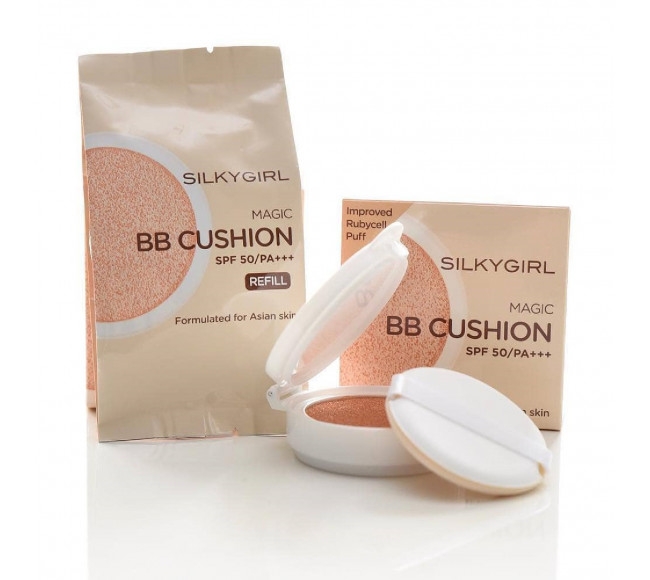 Phấn Nước Che Phủ Tốt, Kiềm Dầu Hiệu Quả Silkygirl Magic BB Cushion SPF50/PA+++ 15g