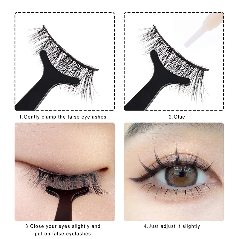 Nhíp Gắn Mi Giả Dáng Cong Eyelash Tweezers Curved