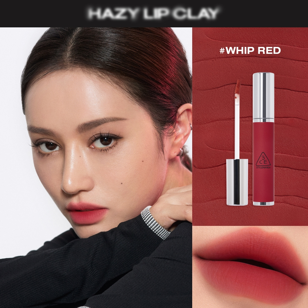 Son Kem Lì, Mịn Mượt Môi 3CE Hazy Lip Clay 4g