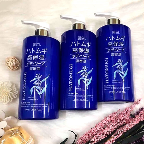 Sữa Tắm Dưỡng Ẩm, Làm Sáng Da Hatomugi Moisture Rich Body Soap 600ml