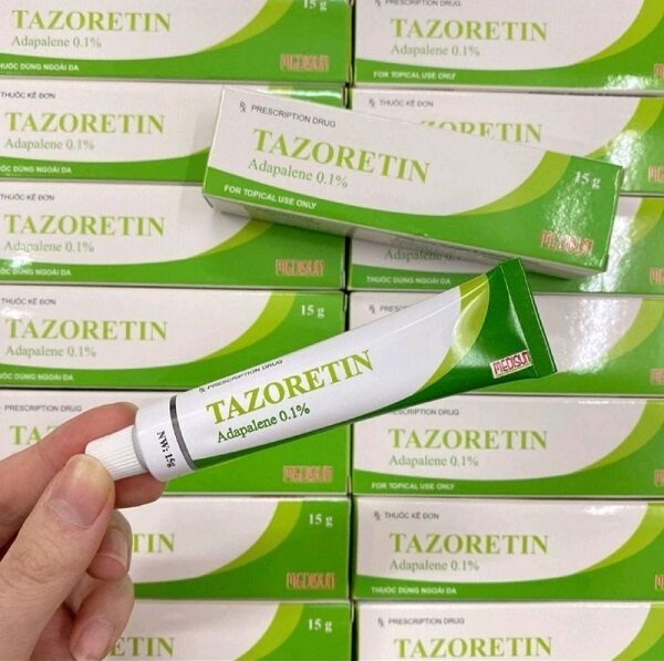 Gel Trị Mụn Ẩn, Mụn Trứng Cá Tazoretin Adapalene 0.1% 15g