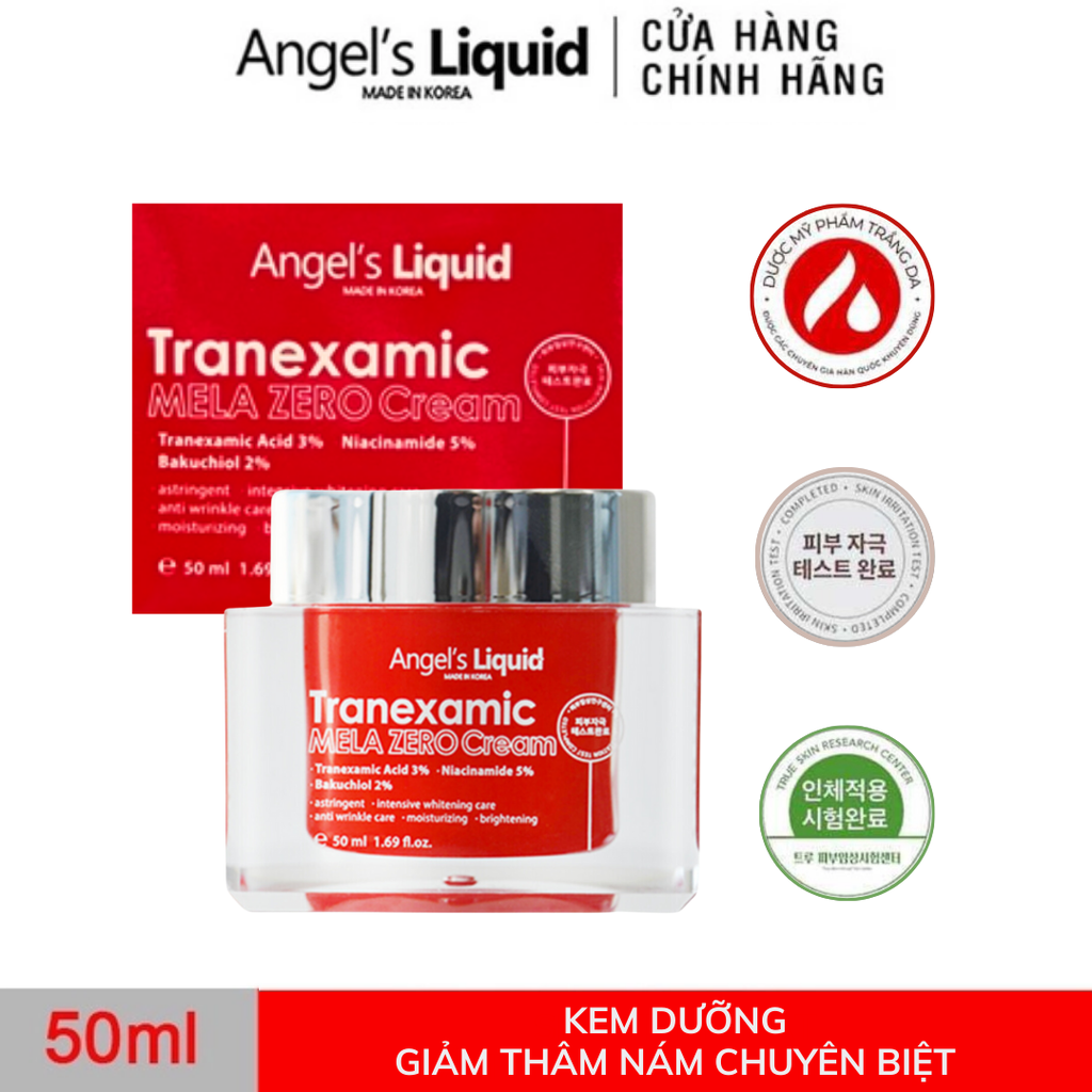 Kem Dưỡng Giảm Thâm Nám Chuyên Biệt Angel's Liquid Tranexamic Mela Zero Cream 50ml