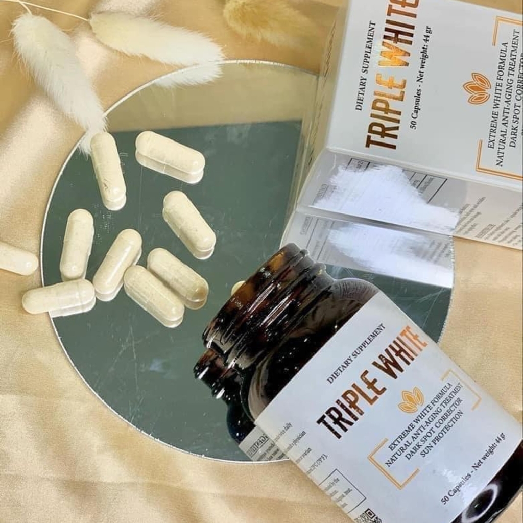 Viên uống Triple White Glutathione 1200mg 50 Viên