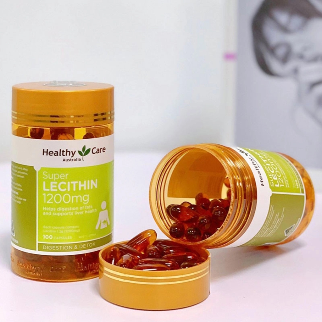 Viên Uống Mầm Đậu Nành Super Lecithin 1200mg Healthy Care 100 viên