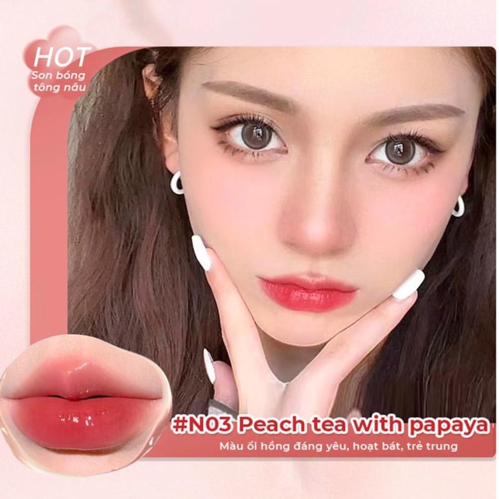 Son Tint Bóng Thạch Thủy Tinh, Siêu Lì Judydoll Iced Tea Watery Lip Gloss 2.4g