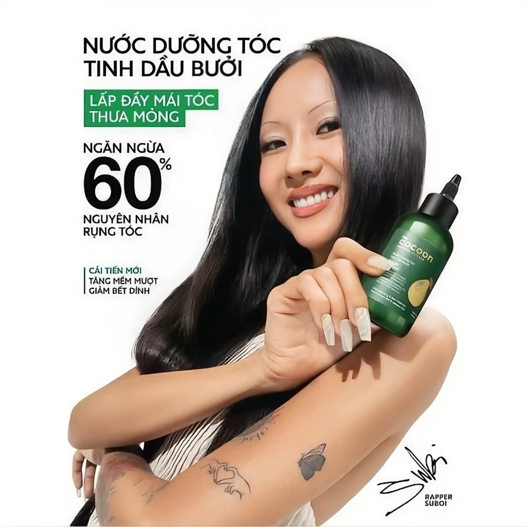 Nước Dưỡng Tóc Giảm Gãy Rụng Và Làm Mềm Tóc Tinh Dầu Bưởi The Cocoon Pomelo Hair Tonic 140ml