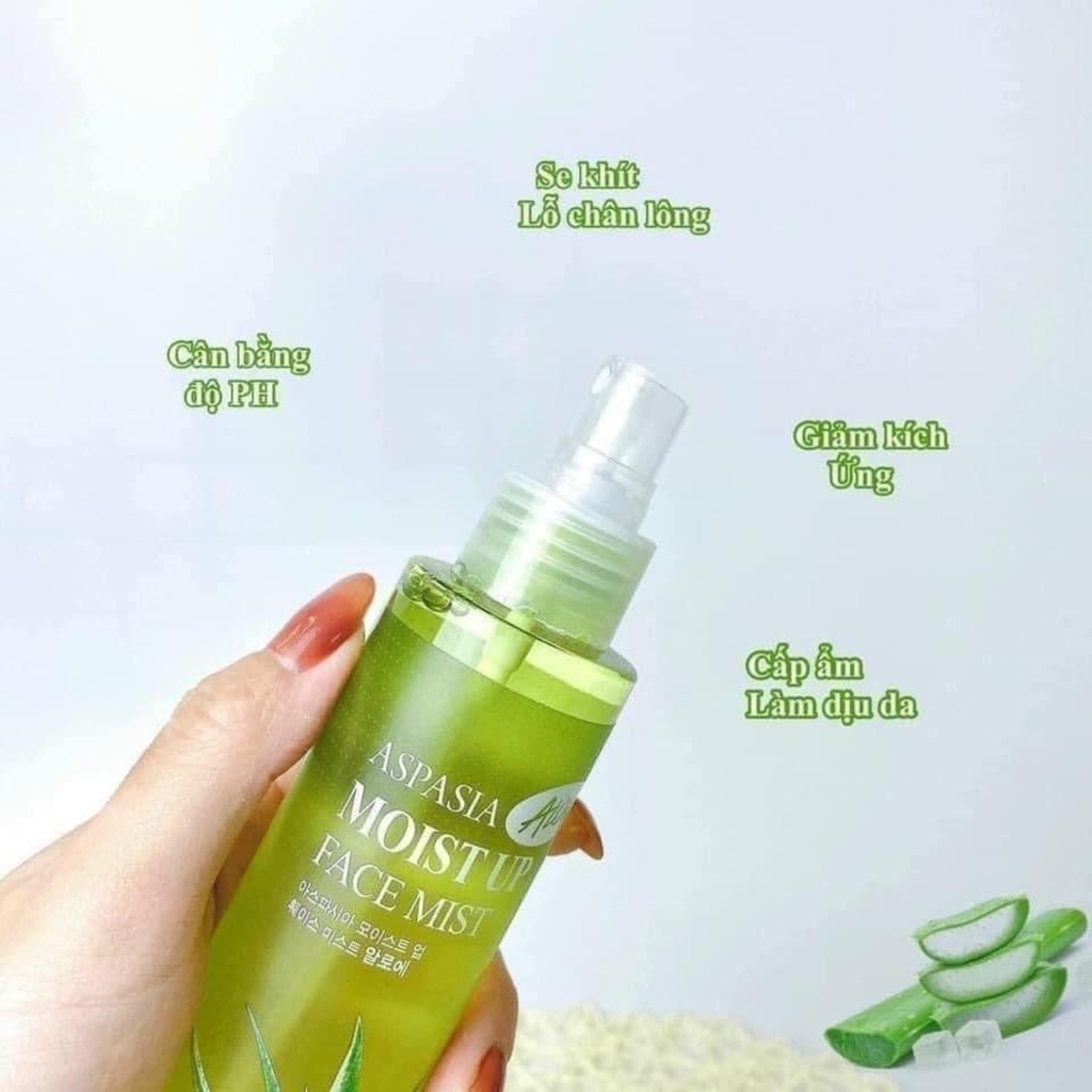 Xịt Khoáng Dưỡng Ẩm, Làm Dịu Da Aspasia Moist Up Face Mist 150ml