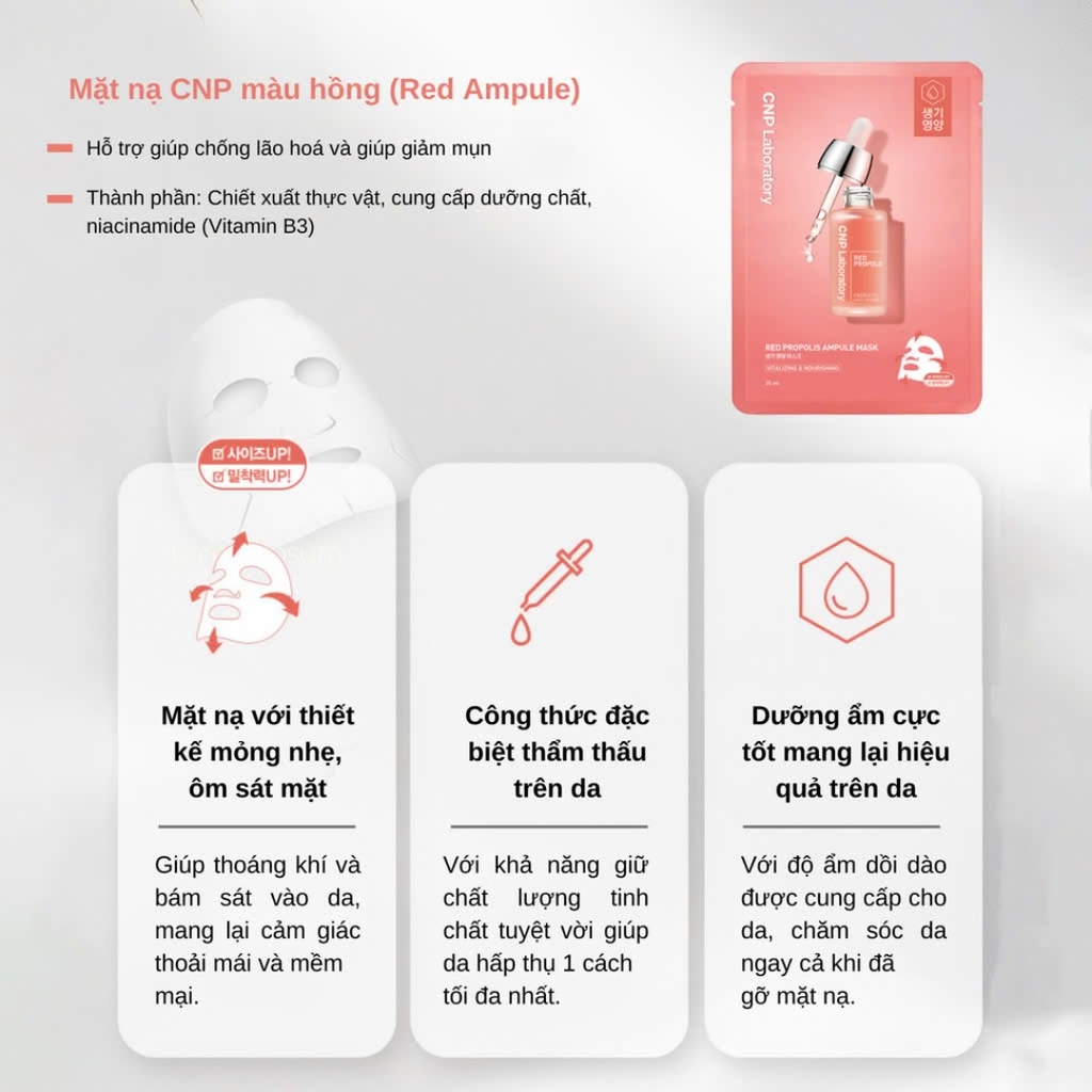 Mặt Nạ Dưỡng Da CNP Laboratory Ampule Mask 25ml