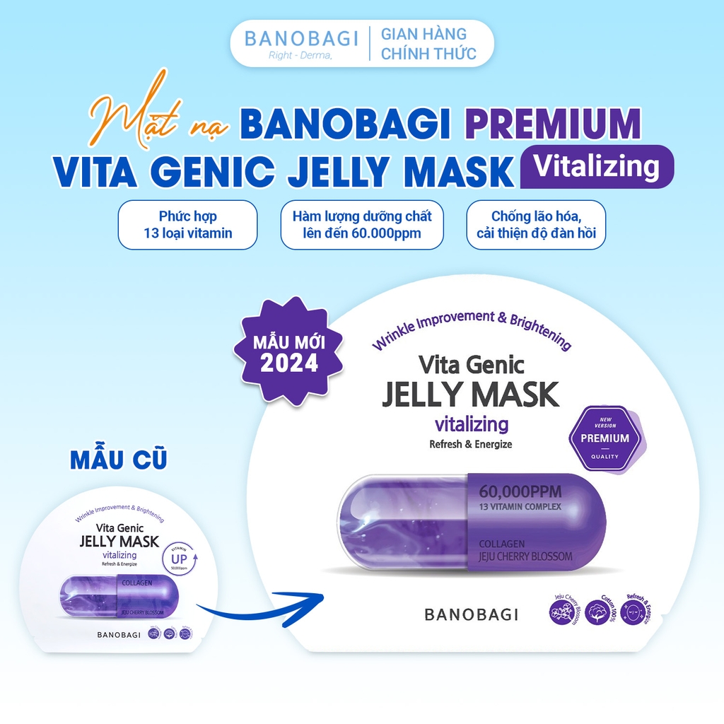 Mặt Nạ BANOBAGI PREMIUM Phiên Bản Mới, Dưỡng Da Chuyên Sâu 30ml