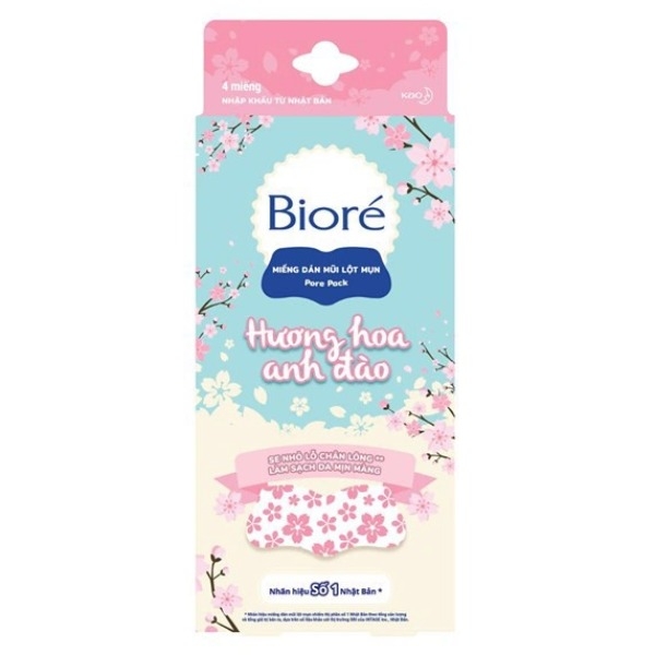 Miếng Dán Mũi Lột Mụn Bioré Pore Pack (4 Miếng)