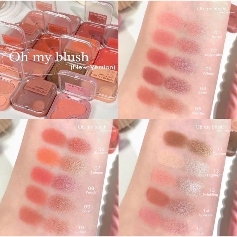 Phấn Má Hồng Kèm Highlight Oh My Blush 2in1 4.3g