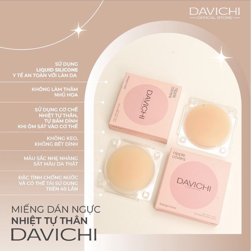 Dán Ngực Nhiệt Tự Thân Tái Sử Dụng Nhiều Lần Davichi ( 2 cặp)