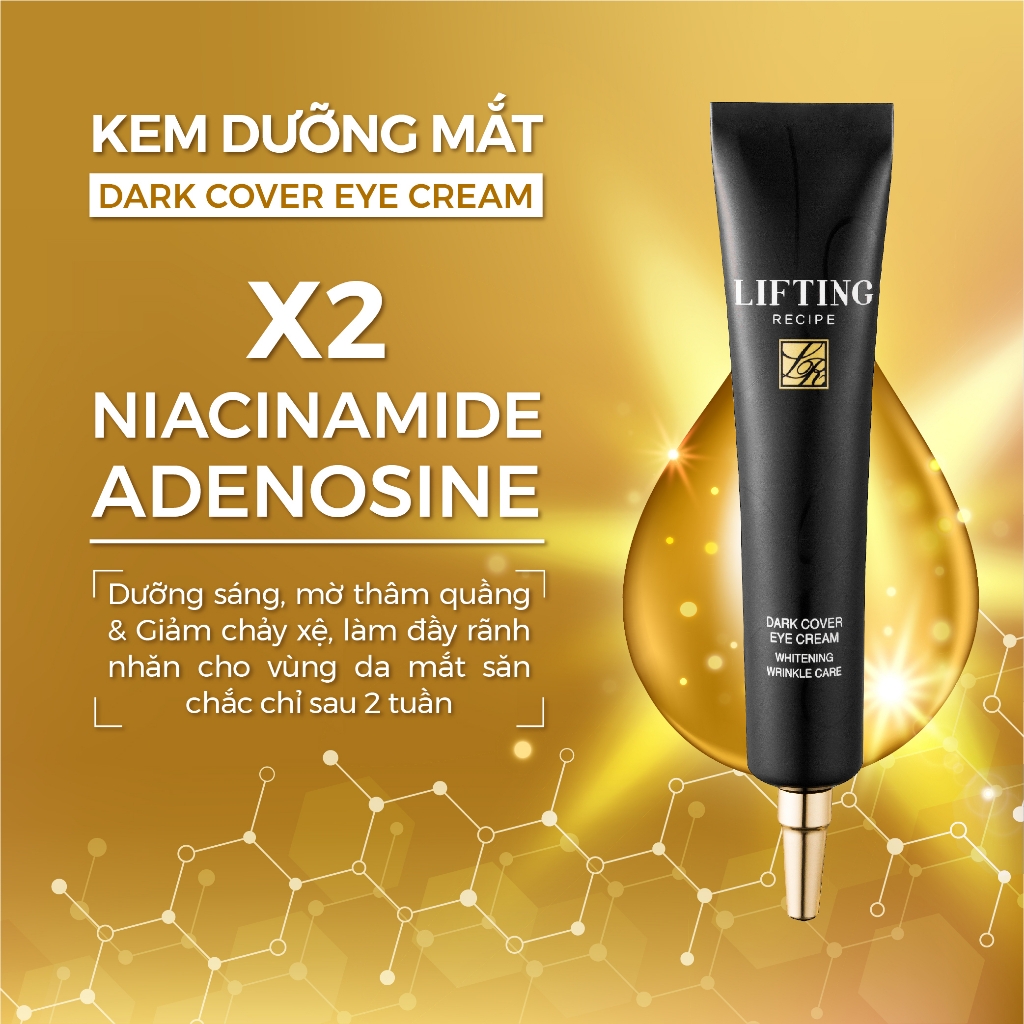 Kem Dưỡng Mắt Mờ Thâm Giảm Nếp Nhăn Re:cipe Lifting Dark Cover Eye Cream 30ml