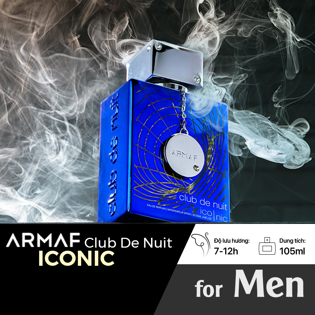 Nước Hoa Nam Armaf Men's Club De Nuit Blue Iconic EDP 105ml