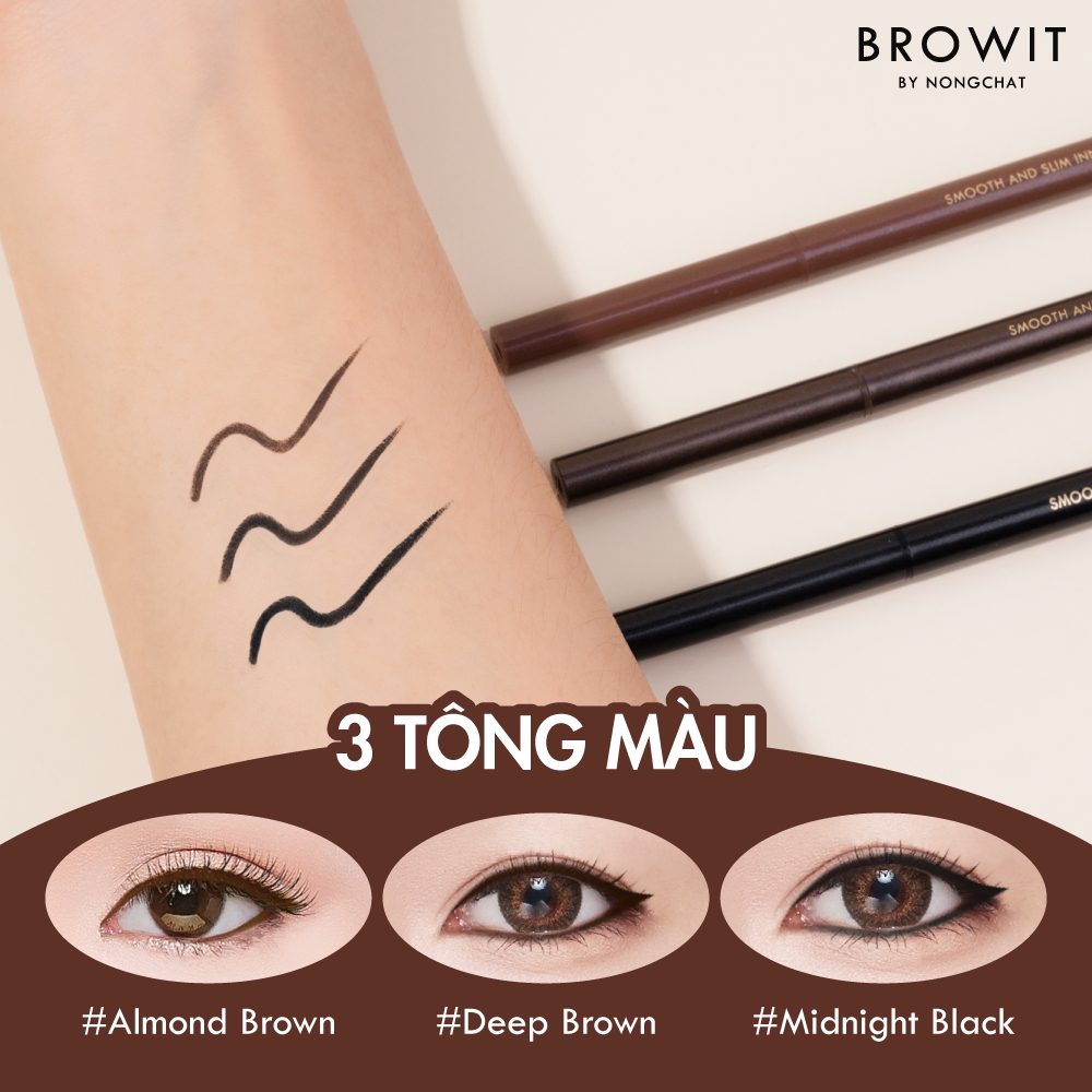 Chì Sáp Kẻ Mắt Không Lem, Không Trôi Nongchat Smooth And Slim Inner Eyeliner 0.1g