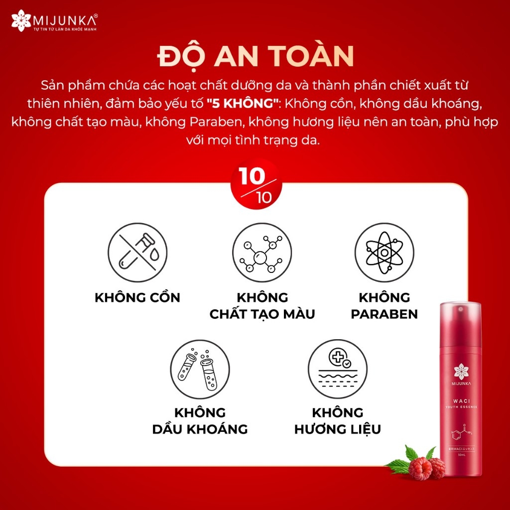 Tinh Chất Trẻ Hóa Phục Hồi Da Mijunka Waci Youth Essence 50ml