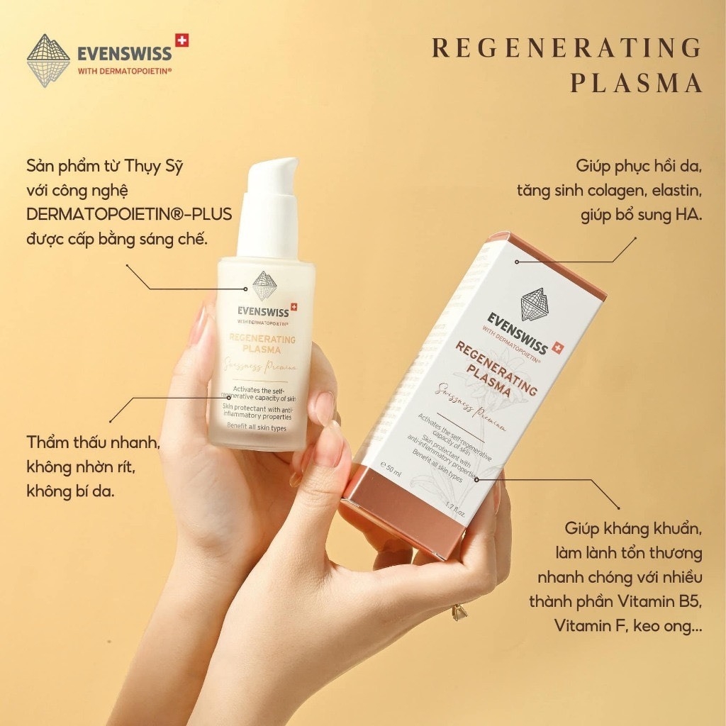 Tinh Chất Huyết Tương Siêu Phục Hồi Da Evenswiss Regenerating Plasma 50ml