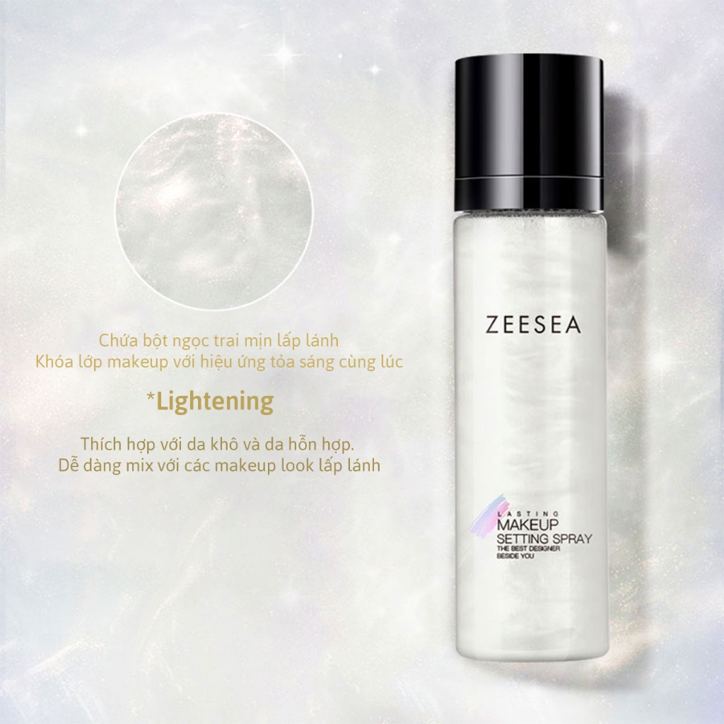 Xịt Khóa Nền Tạo Hiệu Ứng Căng Bóng Lâu Trôi Zeesea Lasting Makeup Settting Spray 100ml