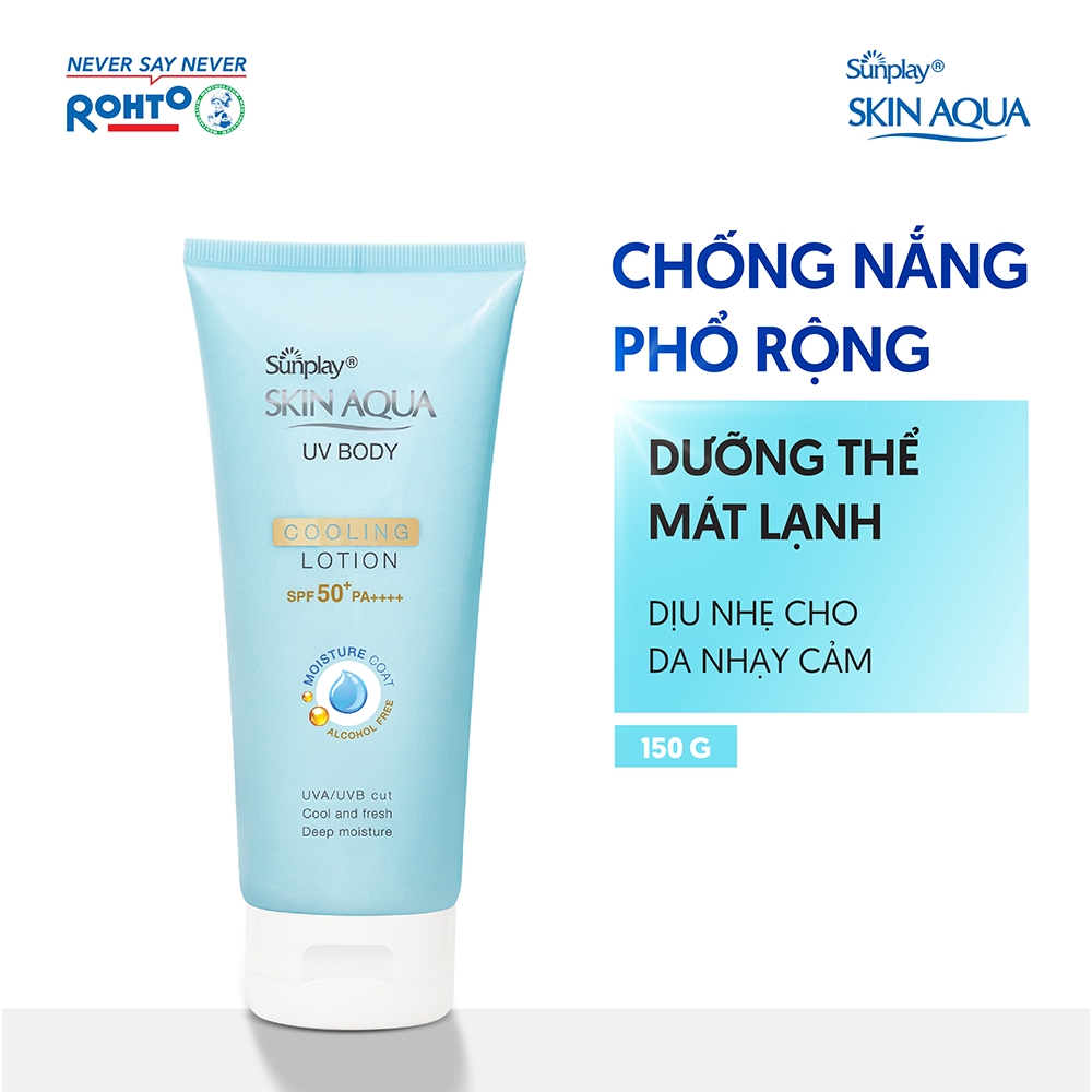 Kem Chống Nắng Dưỡng Thể Trắng Mịn Skin Aqua Uv Body Lotion SPF50+/PA++++ 150g