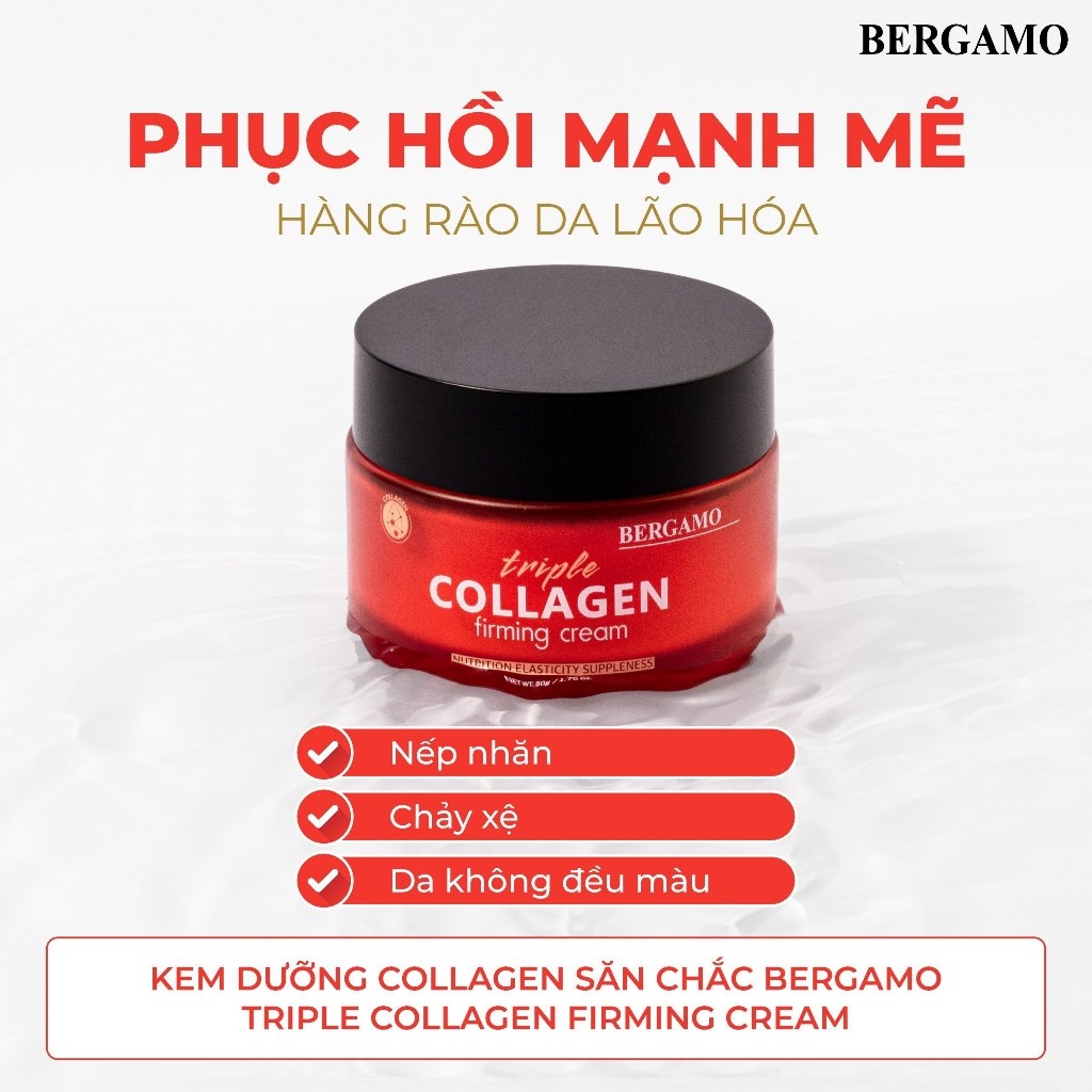 Kem Dưỡng Collagen Săn Chắc Bergamo Triple Collagen Firming Cream 50g