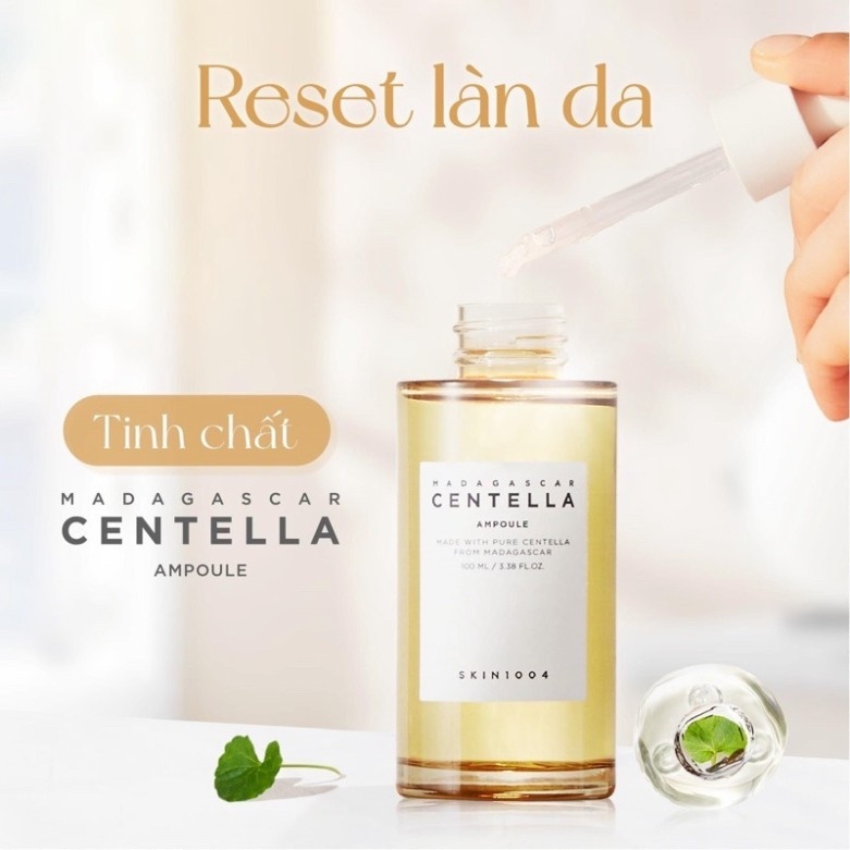 [KHÔNG VÒI PUMBU] Tinh Chất Rau Má Giảm Mụn Skin1004 Madagascar Centella Asiatica Ampoule 30ml 