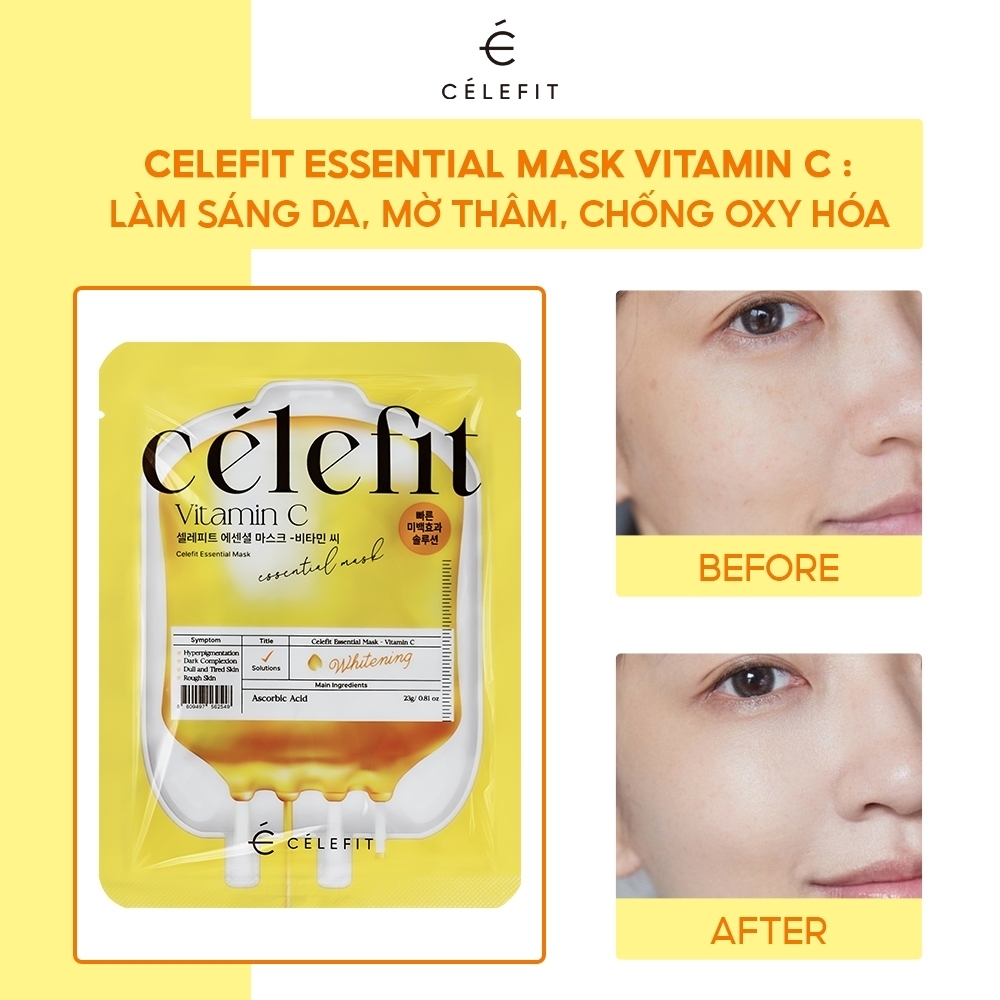 Mặt Nạ Cấp Ẩm, Dưỡng Da Celefit Essential Mask 23g