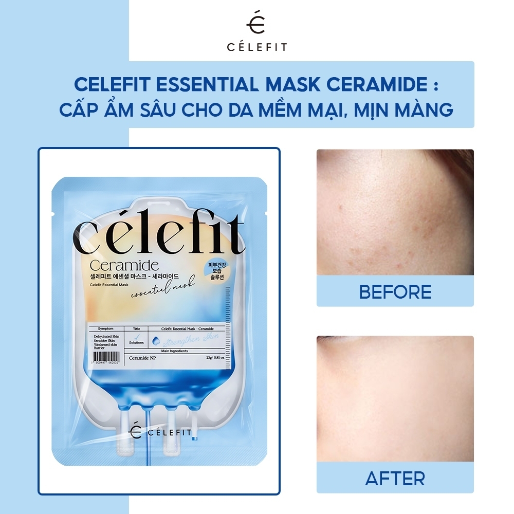Mặt Nạ Cấp Ẩm, Dưỡng Da Celefit Essential Mask 23g