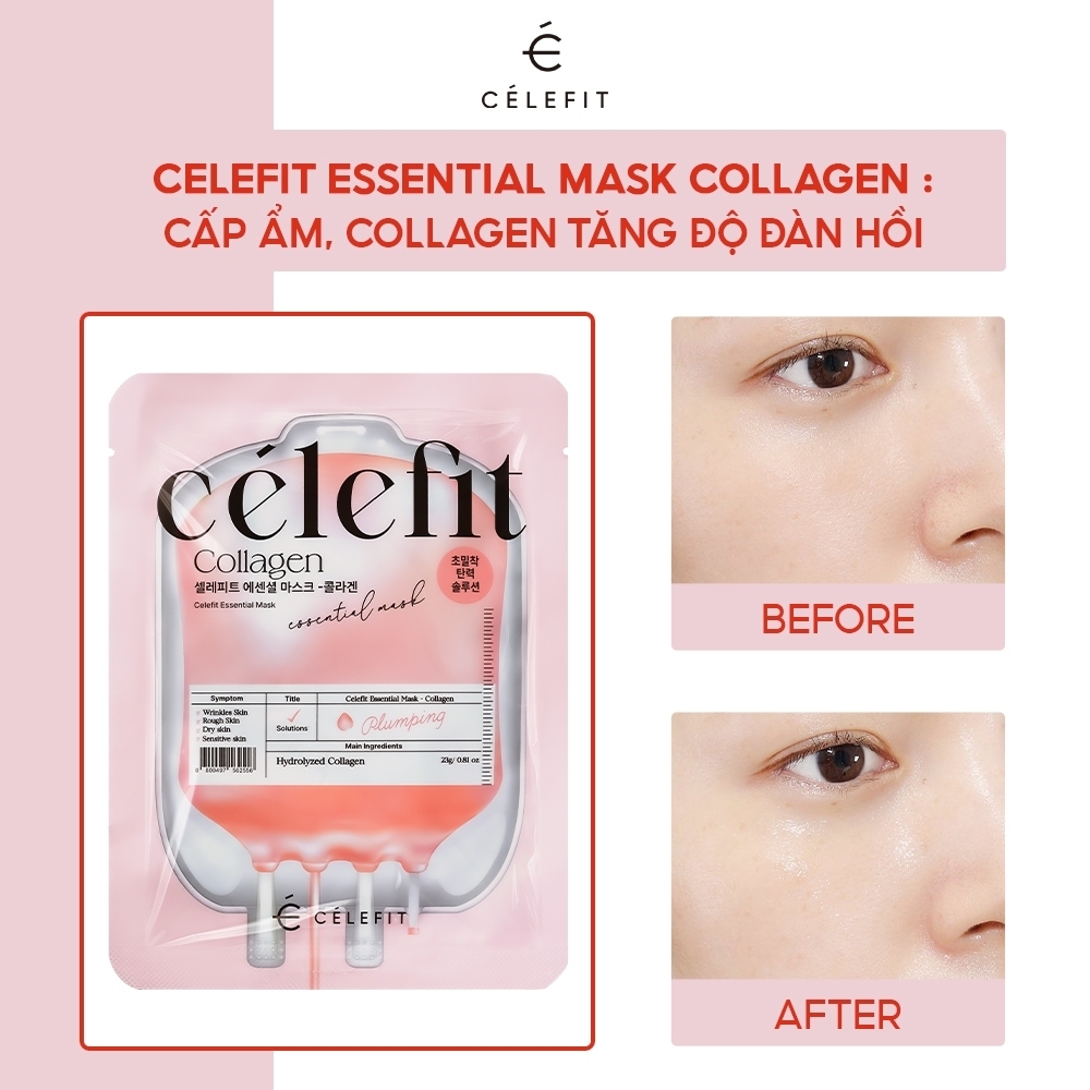 Mặt Nạ Cấp Ẩm, Dưỡng Da Celefit Essential Mask 23g