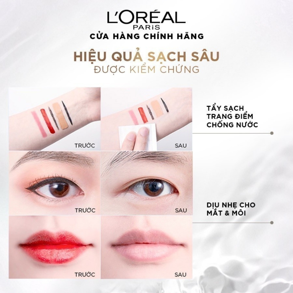 [MINI] Nước Tẩy Trang Sạch Sâu L'Oreal Paris Micellar Water 3-in-1 95ml