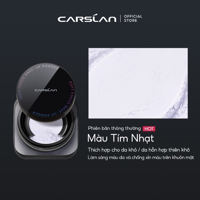 Phấn Bột Kiềm Dầu, Chống Nước, Chống Mồ Hôi Carslan Soft Focus Make-Up Powder 8g