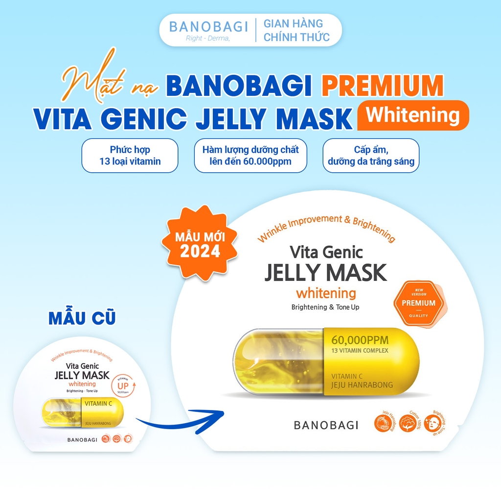 Mặt Nạ BANOBAGI PREMIUM Phiên Bản Mới, Dưỡng Da Chuyên Sâu 30ml