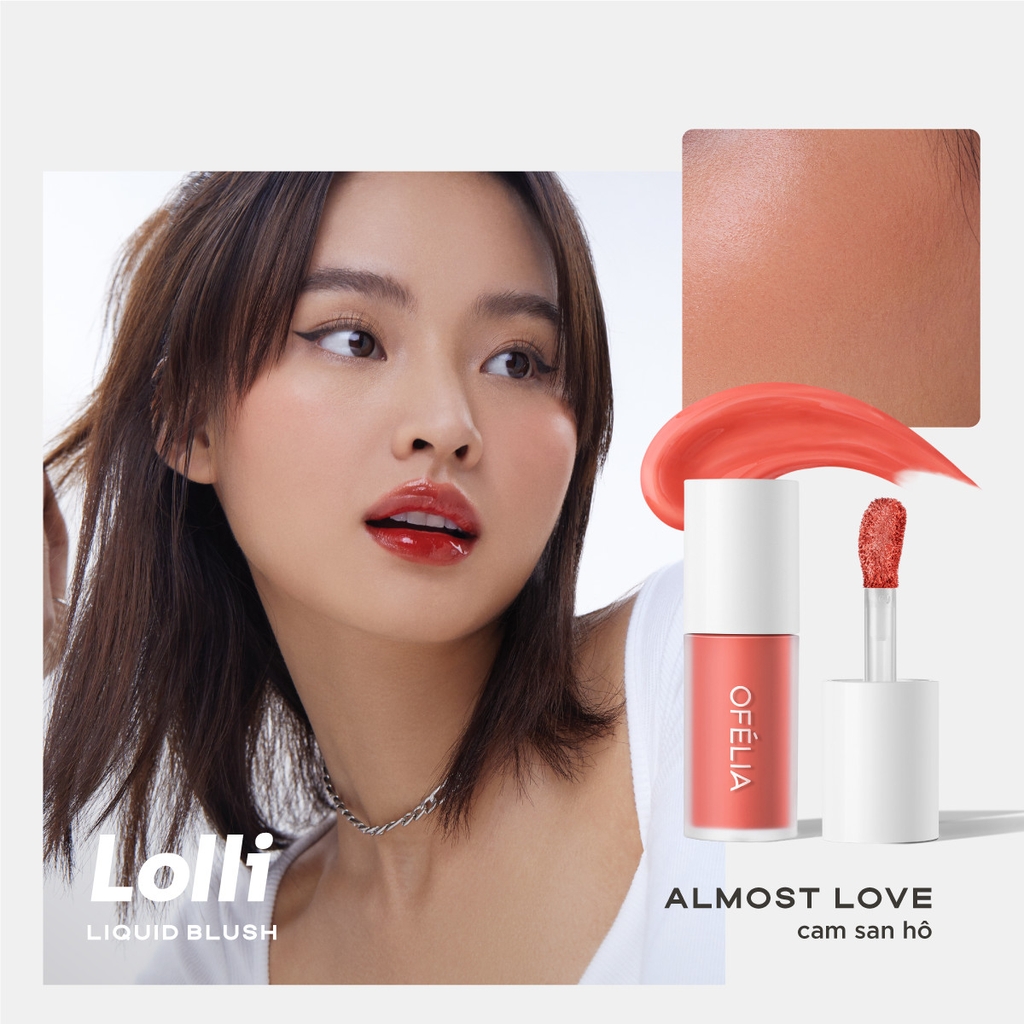 Má Hồng Dạng Lỏng Ofélia Lolli Liquid Blush 4.3g