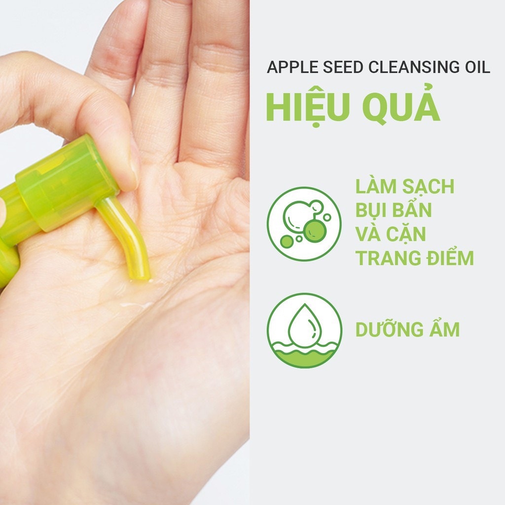Dầu Tẩy Trang Chiết Xuất Tinh Chất Hạt Táo Xanh Innisfree Apple Seed Cleansing Oil 150ml