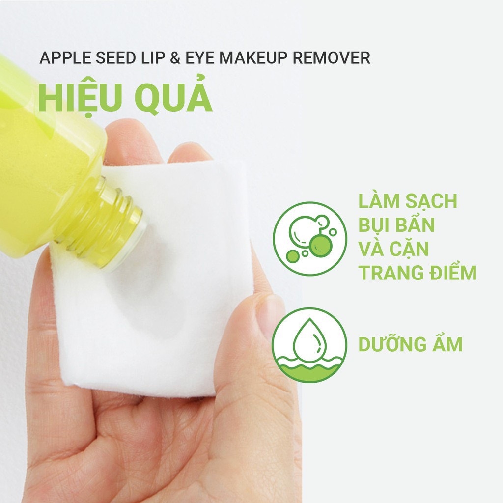 Tẩy Trang Mắt Môi Innisfree Apple Juicy Lip & Eye Remover 100ml