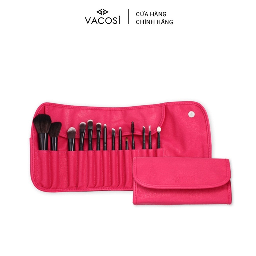 Bộ Cọ Trang Điểm Cá Nhân Vacosi Essential Brush Set 14 Cây BC09
