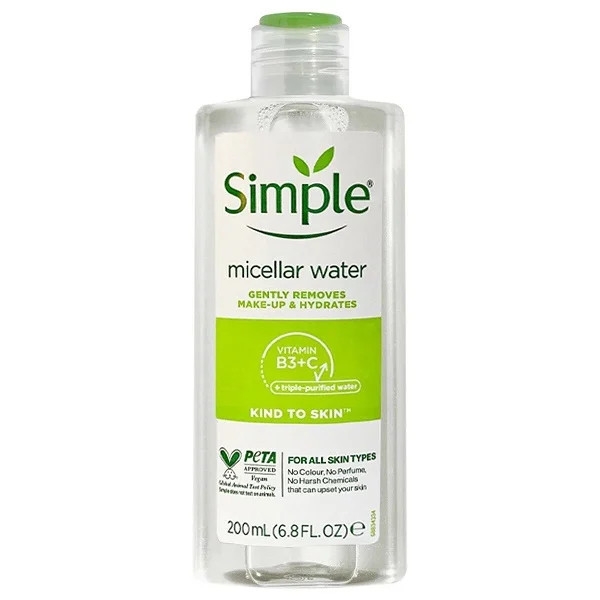 Nước Tẩy Trang Lành Tính Simple Kind To Skin Micellar Cleansing Water 200ml