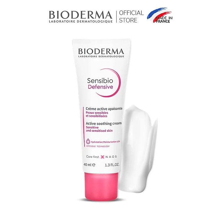 Kem Dưỡng Ẩm Làm Dịu Da, Phục Hồi Da Cho Da Nhạy Cảm Bioderma Sensibio Defensive Cream 40ml
