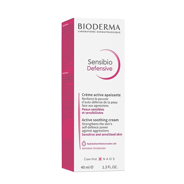Kem Dưỡng Ẩm Làm Dịu Da, Phục Hồi Da Cho Da Nhạy Cảm Bioderma Sensibio Defensive Cream 40ml
