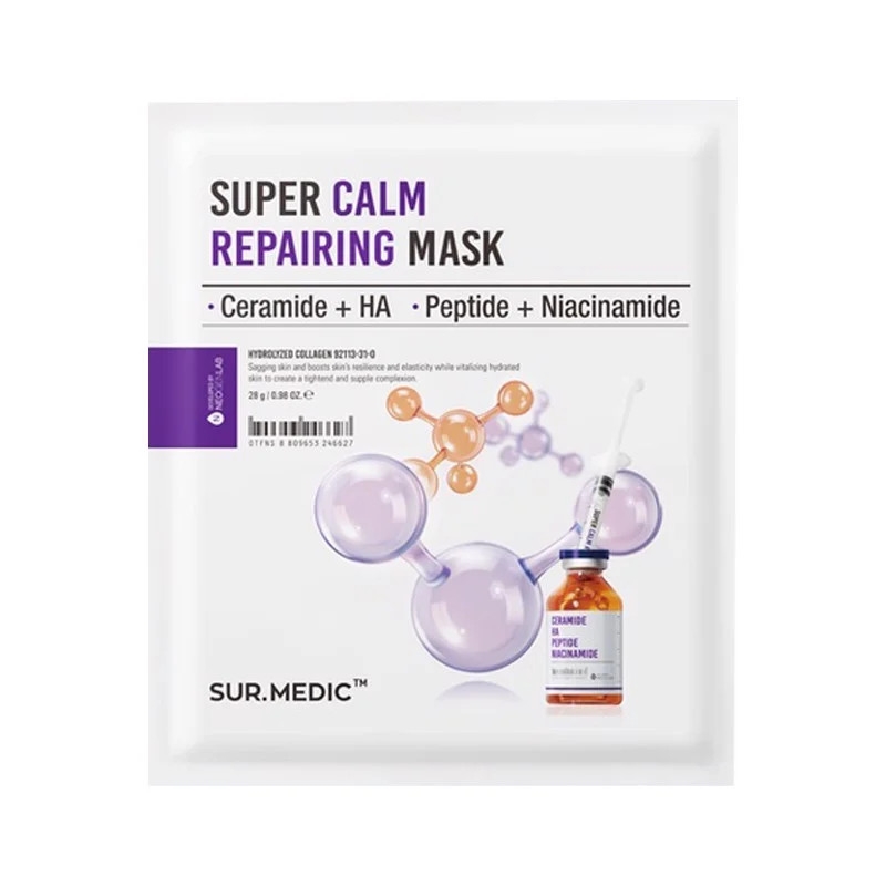 Mặt Nạ Phục Hồi, Làm Dịu Da Cấp Tốc Sur.Medic+ Super Calm Repairing Mask 28ml
