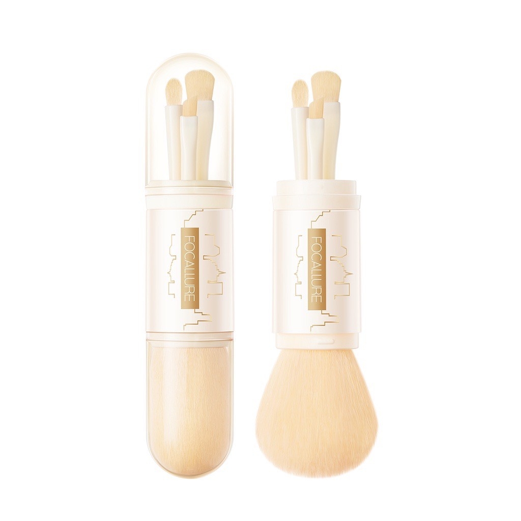 Hộp 4 Cọ Trang Điểm Focallure Makeup Brush BR01 Hai Đầu Chuyên Nghiệp BR01 FA-T02