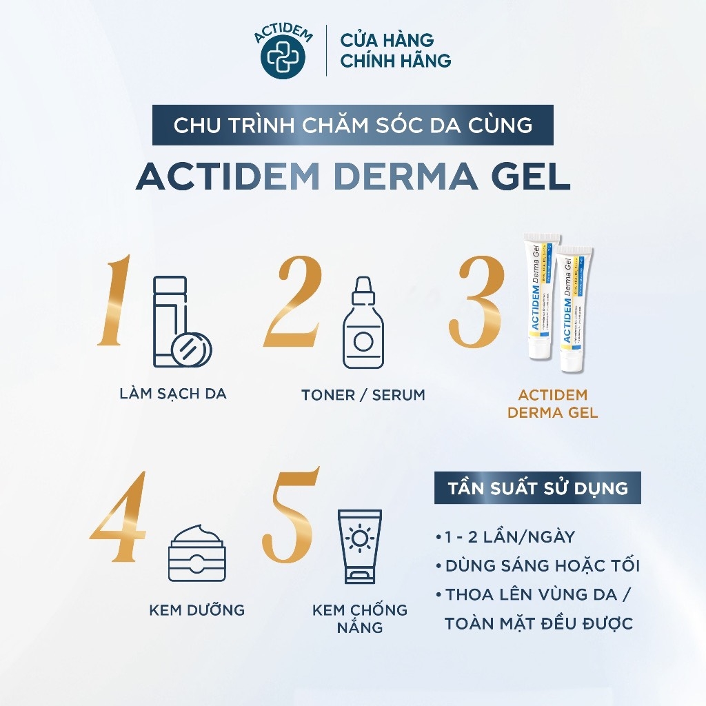Kem Trị Mụn, Thâm Actidem Derma Gel 18g