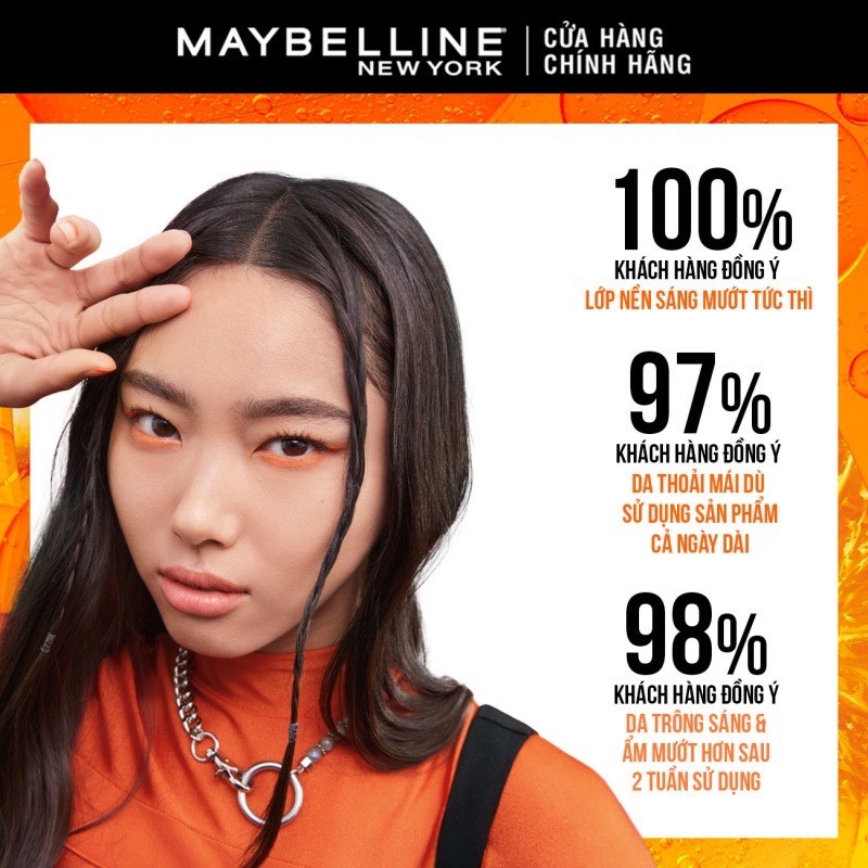 Kem Nền Căng Mướt Maybelline Fit Me Fresh Tint Vitamin C Foundation SPF50 PA+++ 30ml