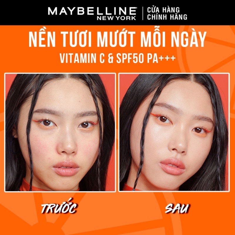 Kem Nền Căng Mướt Maybelline Fit Me Fresh Tint Vitamin C Foundation SPF50 PA+++ 30ml