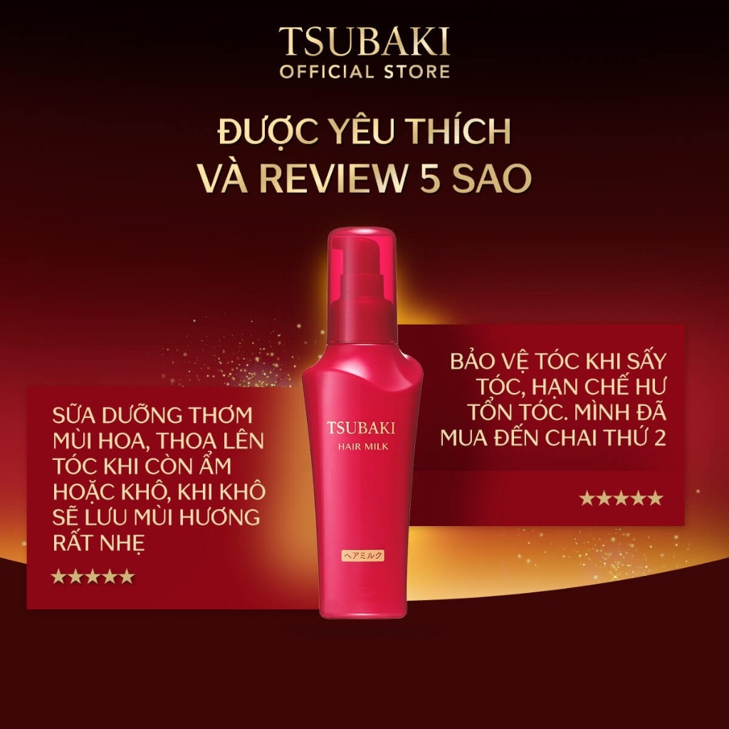 Sữa Dưỡng Phục Hồi Tóc Hư Tổn, Chống Nắng Tsubaki Hair Milk 100ml