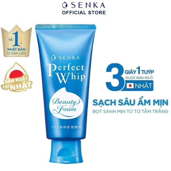 Sữa Rửa Mặt Mướt Mịn Sạch Sâu Senka Perfect Whip 120g