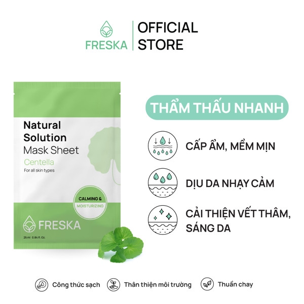 Mặt Nạ Giấy Freska Natural Care Solution Sheet Mask 25ml