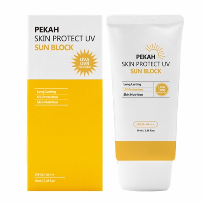 Kem Chống Nắng Nâng Tone Tự Nhiên Pekah Skin Protect UV Sunblock SPF50+/PA+++ 70ml