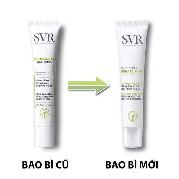 Kem Dưỡng Giảm Mụn, Thông Thoáng Lỗ Chân Lông SVR Sebiaclear Mat + Pores 40ml