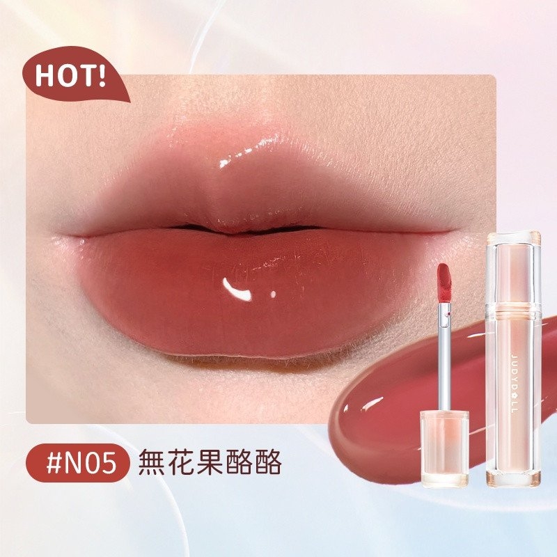Son Tint Bóng Thạch Thủy Tinh, Siêu Lì Judydoll Iced Tea Watery Lip Gloss 2.4g